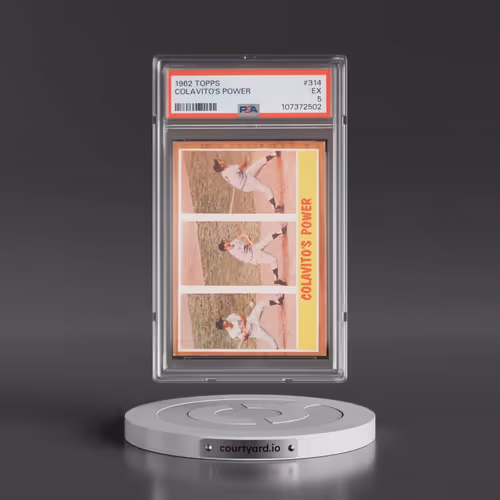1962 Topps #314 Colavito's Power (PSA 5 EX)