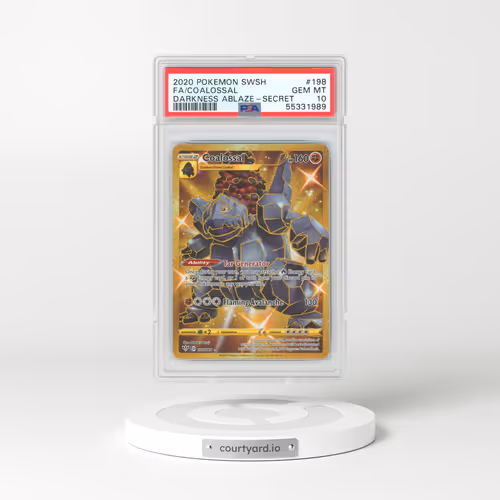 2020 Darkness Ablaze #198 Coalossal - Full Art Holo (PSA 10 GEM MINT)