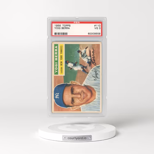 1956 Topps #110 Yogi Berra - Gray Back (PSA 3 VG)