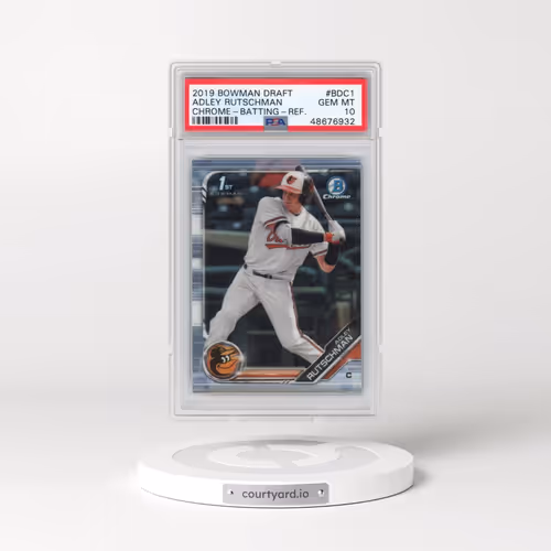 2019 Bowman Draft #BDC1 Adley Rutschman - Chrome-Batting-Refractor (PSA 10 GEM MINT)