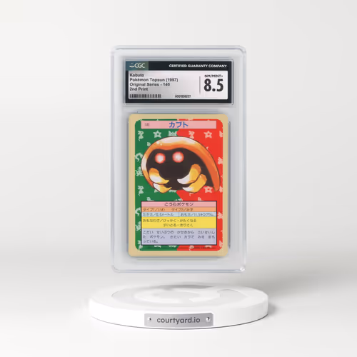 1997 (Only One Pokémon) Original Series #140 Kabuto - (Green Back) 2nd Print (CGC 8.5 NM-MT+)