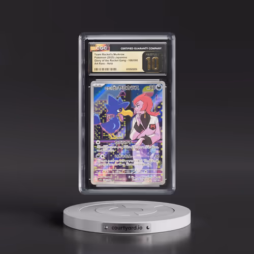 2025 Pokémon SV10-Glory of Team Rocket #106 Team Rocket's Murkrow - Art Rare (CGC 10 PRISTINE)