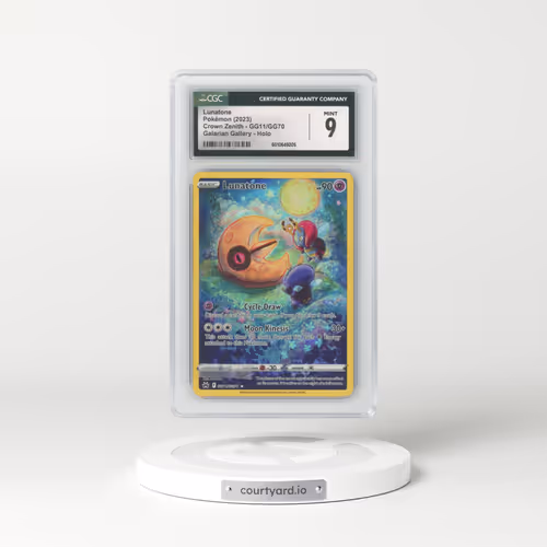 2022 Crown Zenith #GG11/GG70 Lunatone (CGC 9 MINT)