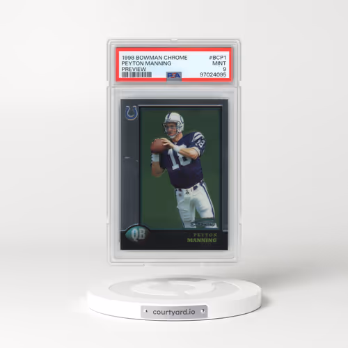 1998 Bowman Chrome Preview #BCP1 Peyton Manning (PSA 9 MINT)