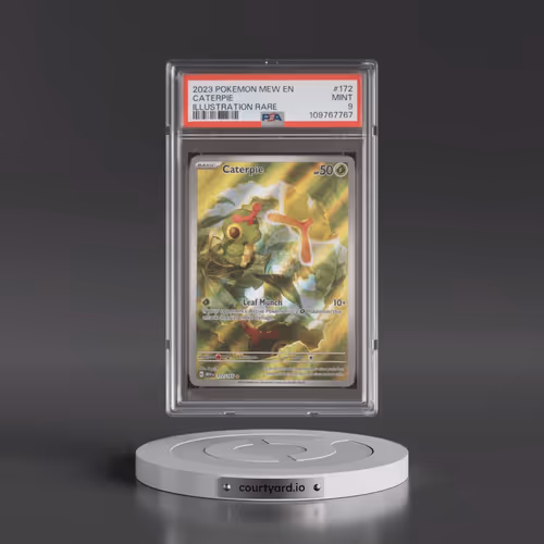 2023 Pokémon Mew EN-151 #172 Caterpie - Illustration Rare (PSA 9 MINT)