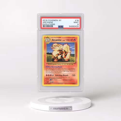 2016 Pokémon XY Evolutions #18 Arcanine (PSA 9 MINT)