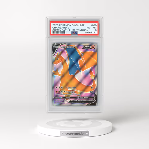 2020 Pokémon Swsh Black Star Promo #050 Charizard V - Holo Champion's Path Elite Trainer Box (PSA 8 NM-MT)