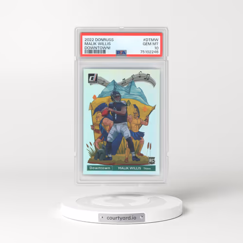 2022 Panini Donruss Downtown #DTMW Malik Willis (PSA 10 GEM MINT)