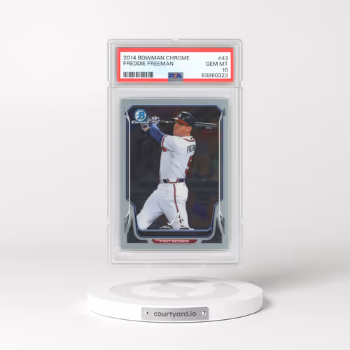 2014 Bowman Chrome #43 Freddie Freeman (PSA 10 GEM MINT)