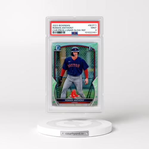 2023 Bowman Chrome Prospects #BCP71 Roman Anthony - Lunar Glow Refractor (PSA 9 MINT)