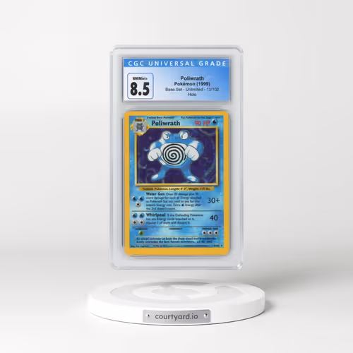 1999 Base Set #13/102 Poliwrath - Holo (CGC 8.5 NM-MT+)