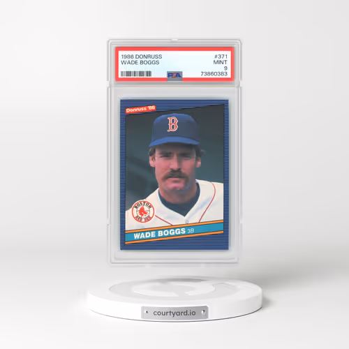 1986 Donruss #371 Wade Boggs (PSA 9 MINT)