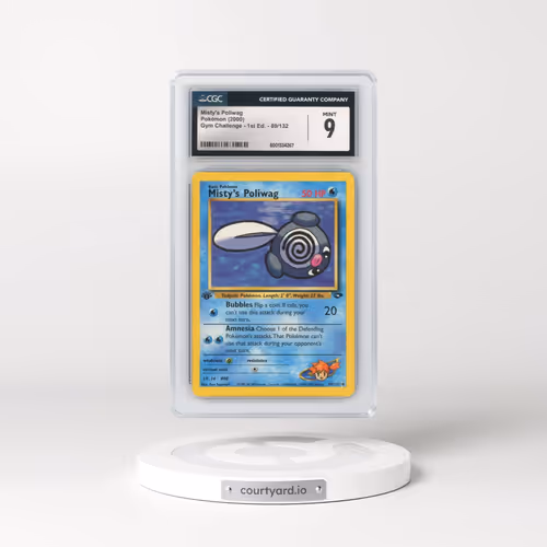 2000 Gym Challenge #89/132 Misty's Poliwag - 1st Edition 1st Edition (CGC 9 MINT)