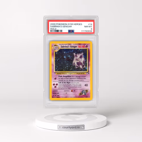 2000 Pokémon Gym Heroes #14 Sabrina's Gengar - Holo (PSA 8 NM-MT)