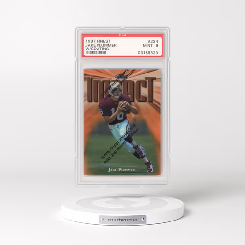 1997 Finest #234 Jake Plummer - w/Coating (PSA 9 MINT)