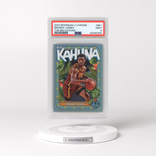 2023 Bowman University Chrome the Big Kahuna #BK1 Bronny James (PSA 9 MINT)