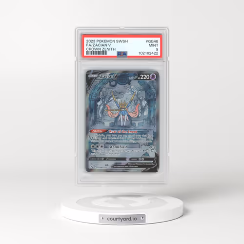 2023 Pokémon Sword and Shield Crown Zenith #GG48 Zacian V - Holo Full Art (PSA 9 MINT)