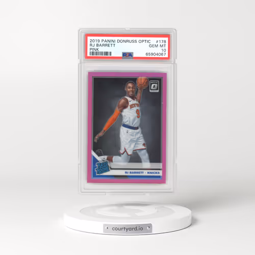 2019 Panini Donruss Optic #178 RJ Barrett - Pink (PSA 10 GEM MINT)