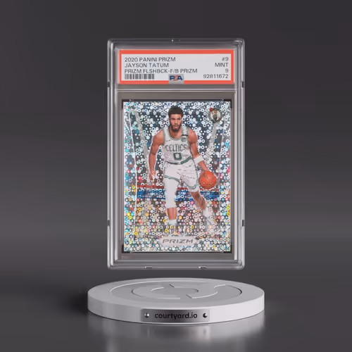 2020 Panini Prizm Prizm Flashback #9 Jayson Tatum - Fast Break Prizm (PSA 9 MINT)