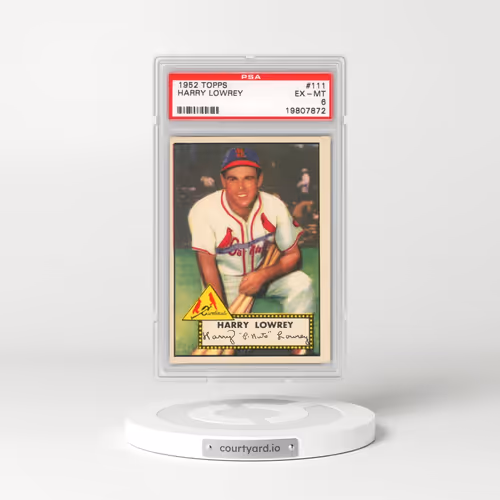 1952 Topps #111 Harry Lowrey (PSA 6 EX-MT)