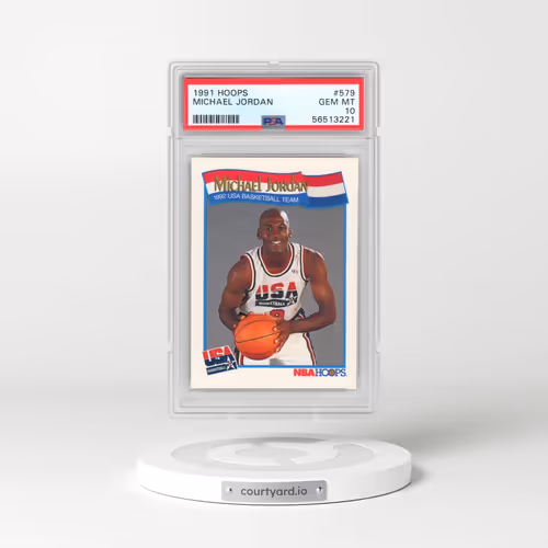 1991 Hoops #579 Michael Jordan (PSA 10 GEM MINT)