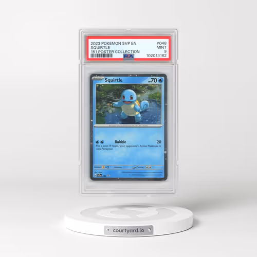 2023 Pokémon Svp EN-SV Black Star Promo #048 Squirtle - 151 Poster Collection (PSA 9 MINT)