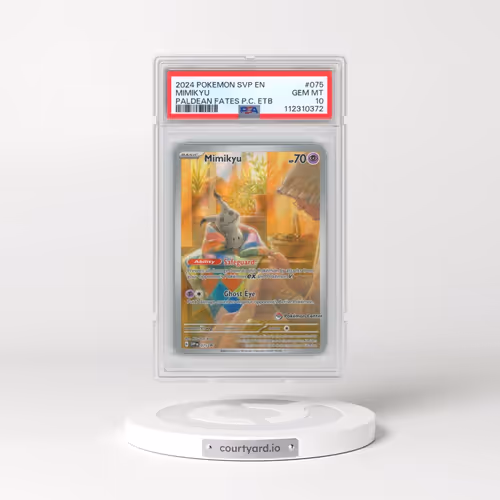 2024 Pokémon Svp EN-SV Black Star Promo #075 Mimikyu - Paldean Fates Pokemon Center Elite Trainer Bo