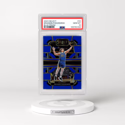 2023 Panini Select #93 Brandin Podziemski - Blue Prizm (PSA 10 GEM MINT)