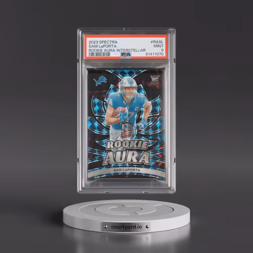 2023 Panini Spectra Rookie Aura #RASL Sam LaPorta - Interstellar (PSA 9 MINT)