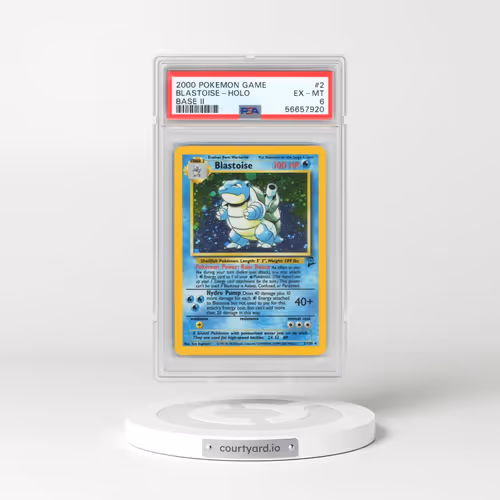 2000 Pokémon Game Base II #2 Blastoise - Holo (PSA 6 EX-MT)