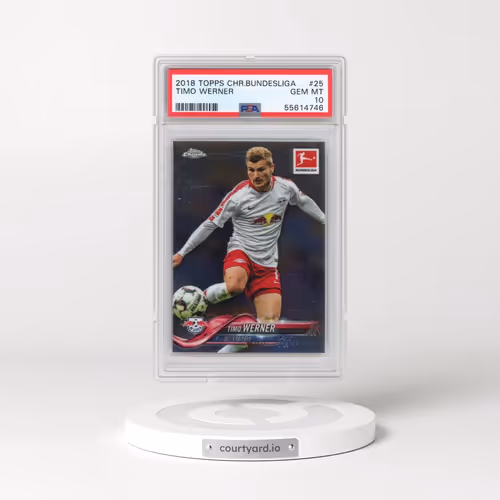 2018 Topps Chrome Bundesliga #25 Timo Werner (PSA 10 GEM MINT)