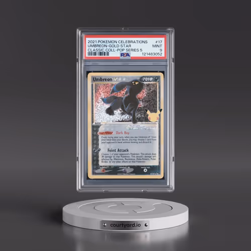 2021 Pokémon Celebrations Classic Collection #17 Umbreon-Gold Star (PSA 9 MINT)