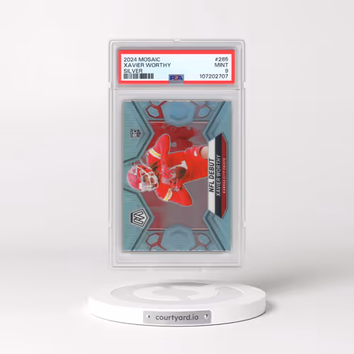2024 Panini Mosaic #285 Xavier Worthy - Silver (PSA 9 MINT)