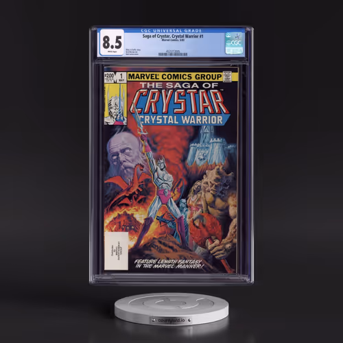 Saga of Crystar, Crystal Warrior #1 CGC 8.5 White Pages (Marvel Comics, 5/83) - Universal