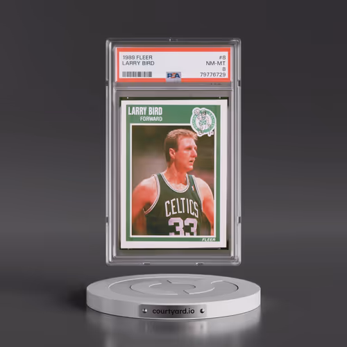 1989 Fleer #8 Larry Bird (PSA 8 NM-MT)