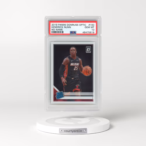 2019 Panini Donruss Optic #193 Kendrick Nunn - No Name (PSA 10 GEM MINT)