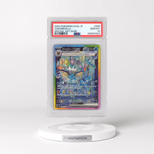 2024 Pokémon Sv8a-Terastal Fest EX #205 Vaporeon EX - Holo Special Art Rare (PSA 10 GEM MINT)