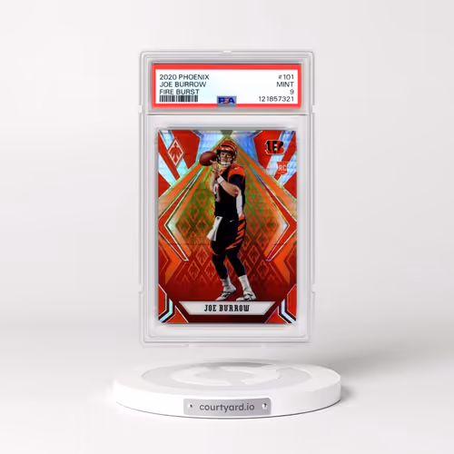 2020 Panini Phoenix #101 Joe Burrow - Fire Burst (PSA 9 MINT)