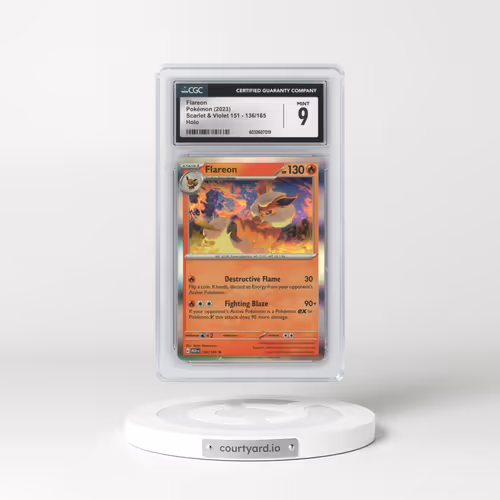 2023 Scarlet & Violet 151 - MEW EN #136/165 Flareon - Holo (CGC 9 MINT)