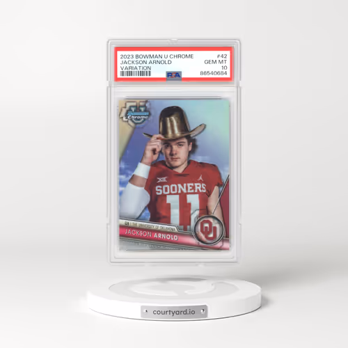 2023 Bowman University Chrome #42 Jackson Arnold - Variation (PSA 10 GEM MINT)