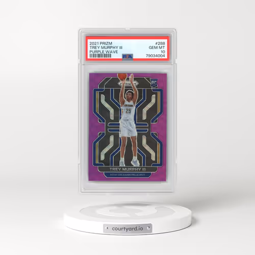 2021 Panini Prizm #288 Trey Murphy III - Purple Wave (PSA 10 GEM MINT)
