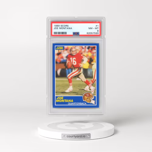 1989 Score #1 Joe Montana (PSA 8 NM-MT)