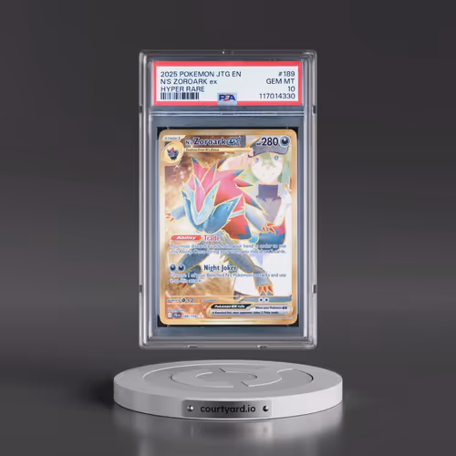 2025 Pokémon Jtg EN-Journey Together #189 N's Zoroark EX - Holo Hyper Rare (PSA 10 GEM MINT)