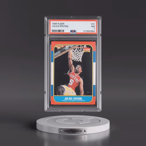 1986 Fleer #31 Julius Erving (PSA 7 NM)