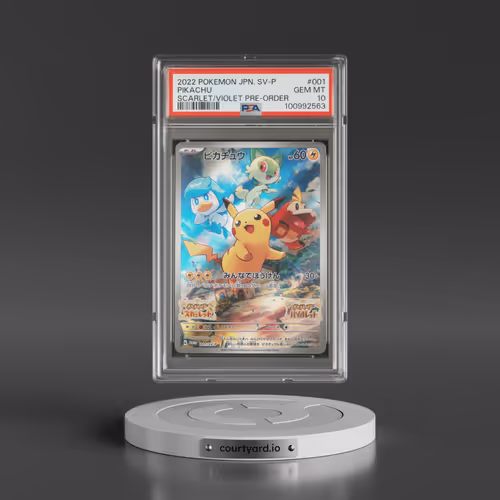 2022 Pokémon SV Promo #001 Pikachu - Scarlet & Violet Pre-Order (PSA 10 GEM MINT)