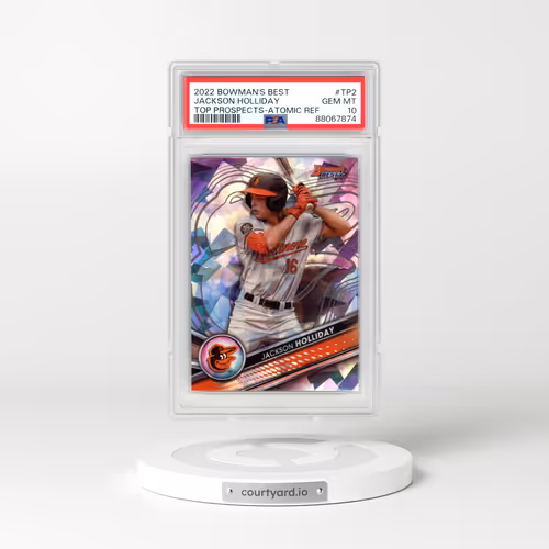 2022 Bowman's Best Top Prospects #TP2 Jackson Holliday - Atomic Refractor (PSA 10 GEM MINT)