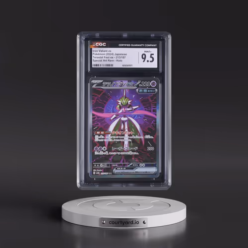2024 High Class Pack: Terastal Fest ex - sv8a #213/187 Iron Valiant ex - Special Art Rare Holo (CGC