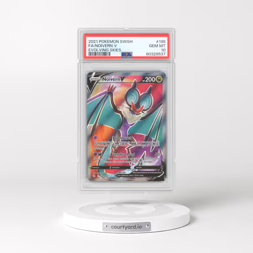 2021 Pokémon Sword & Shield Evolving Skies #195 Noivern V - Holo Full Art (PSA 10 GEM MINT)