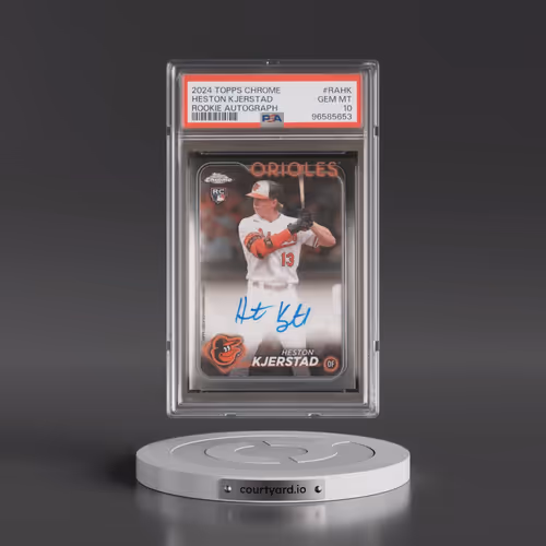 2024 Topps Chrome Rookie Autographs #RAHK Heston Kjerstad (PSA 10 GEM MINT)