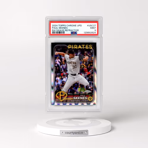 2024 Topps Chrome Update #USC27 Paul Skenes - Raywave Refractor (PSA 9 MINT)